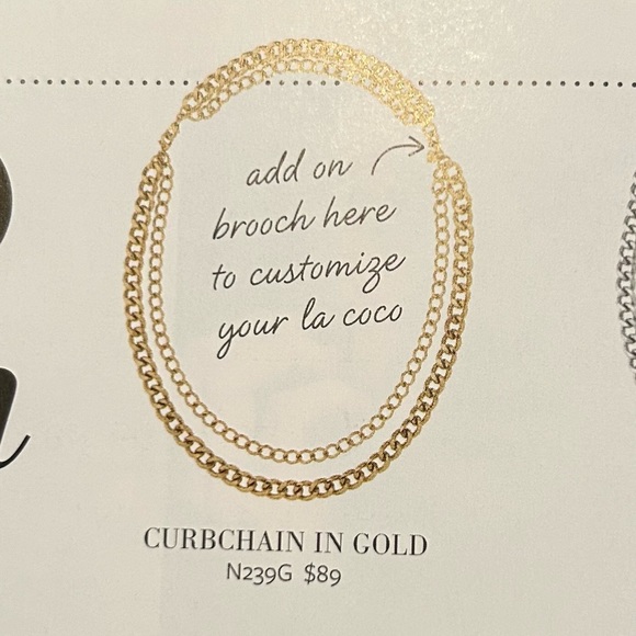 Stella & Dot La Coco Gold Curbchain Necklace - Picture 5 of 6